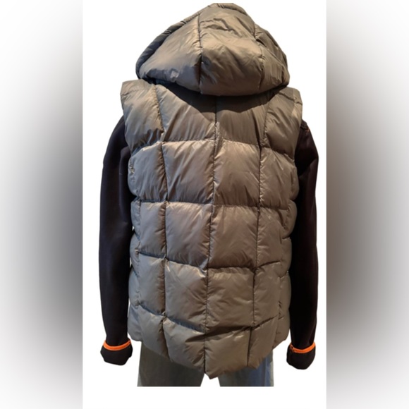 NWT Hunter Green/Black Reversible Hooded Puffed Vest - Picture 5 of 14